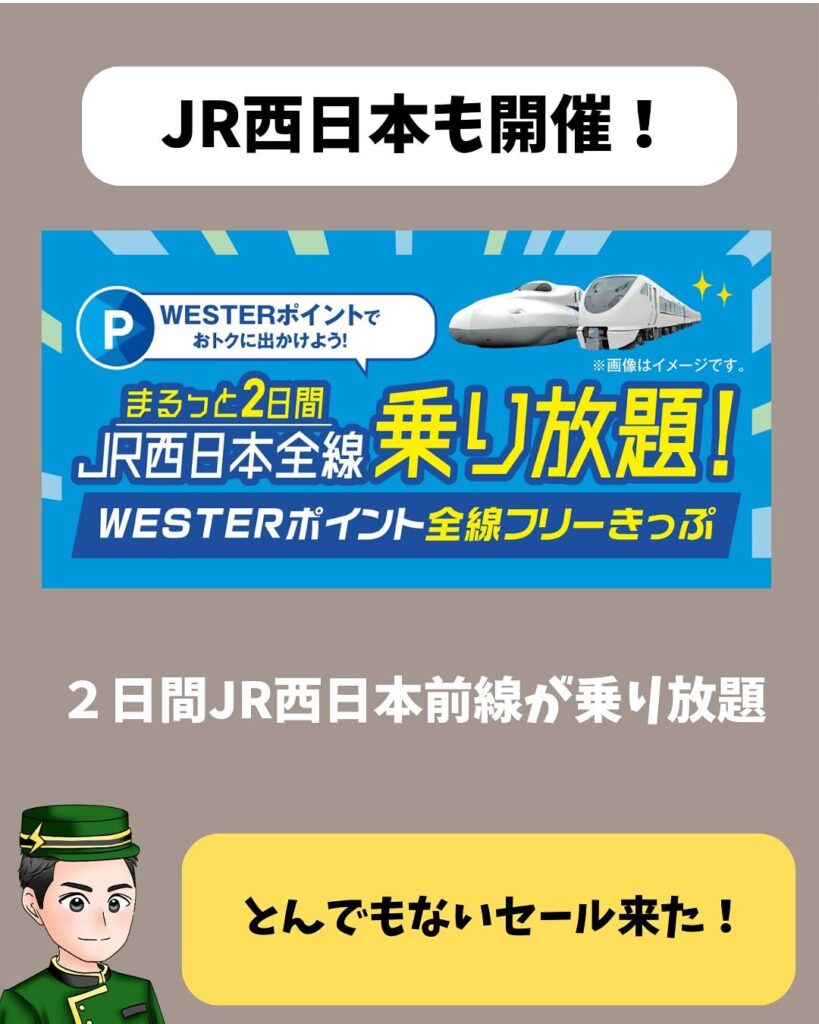 WESTERポイント全線フリーきっぷ